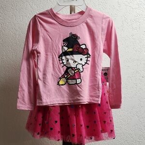 Hello Kitty Pink and Black Kids Outfit